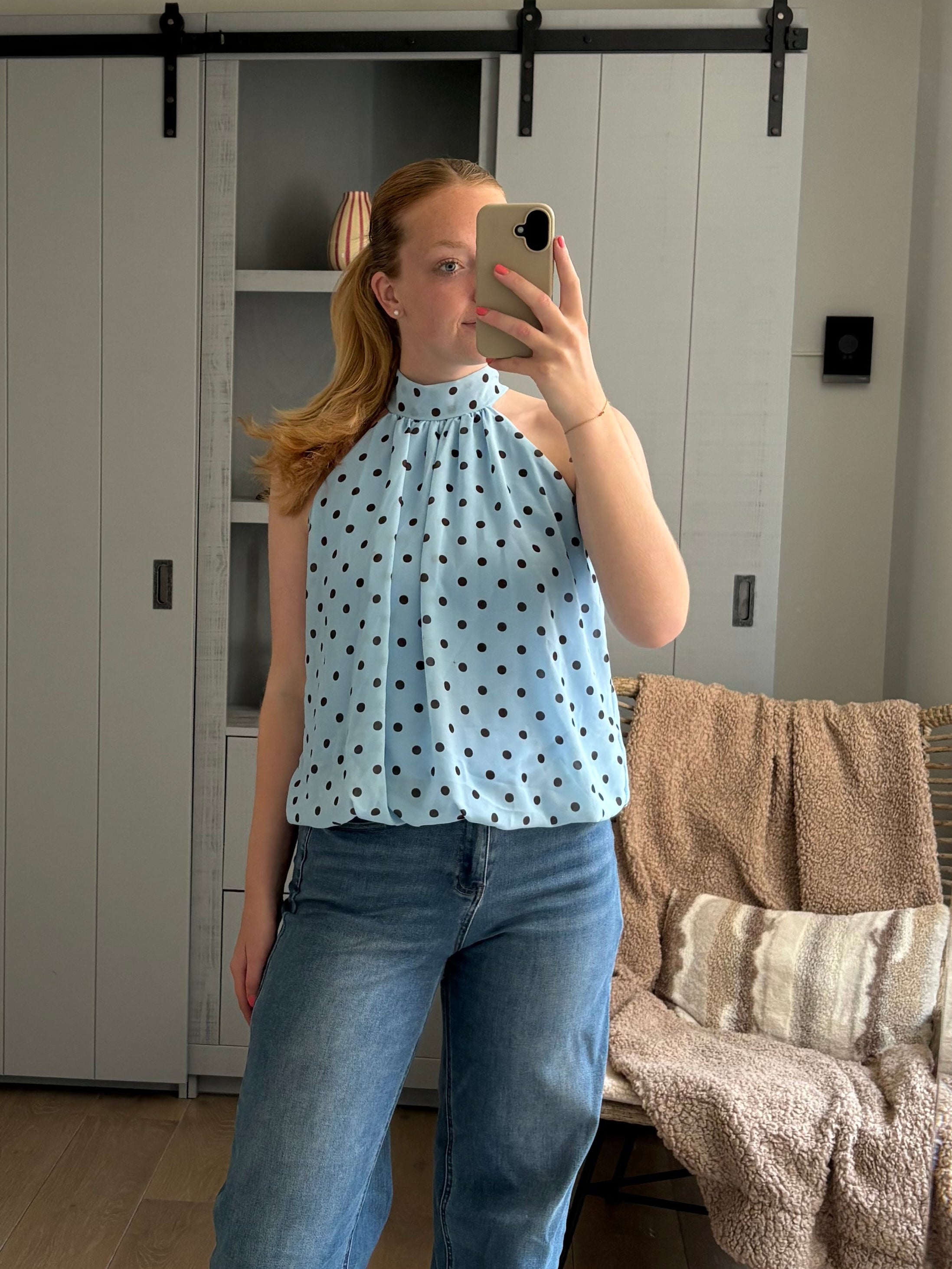 Noa blouse blauw - one size