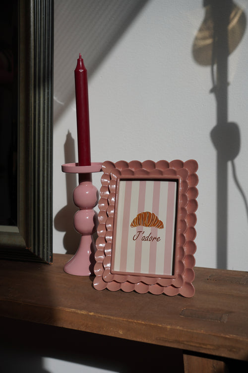 Fotolijst Shell roze zijaanzicht - Néva Living