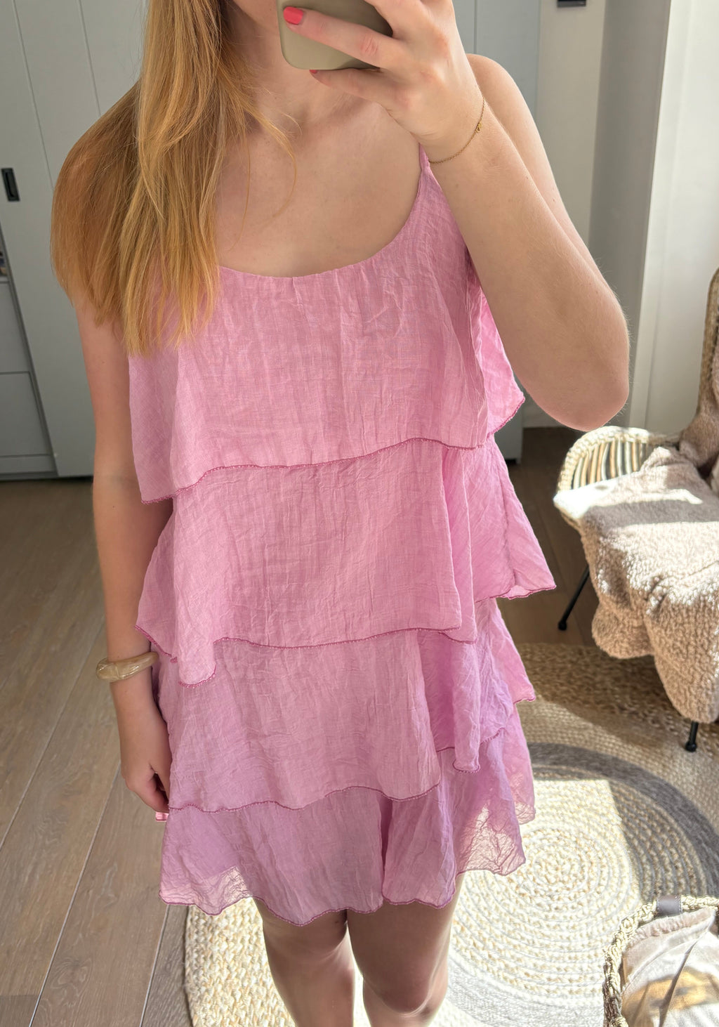 Jurk Jazz roze - one size
