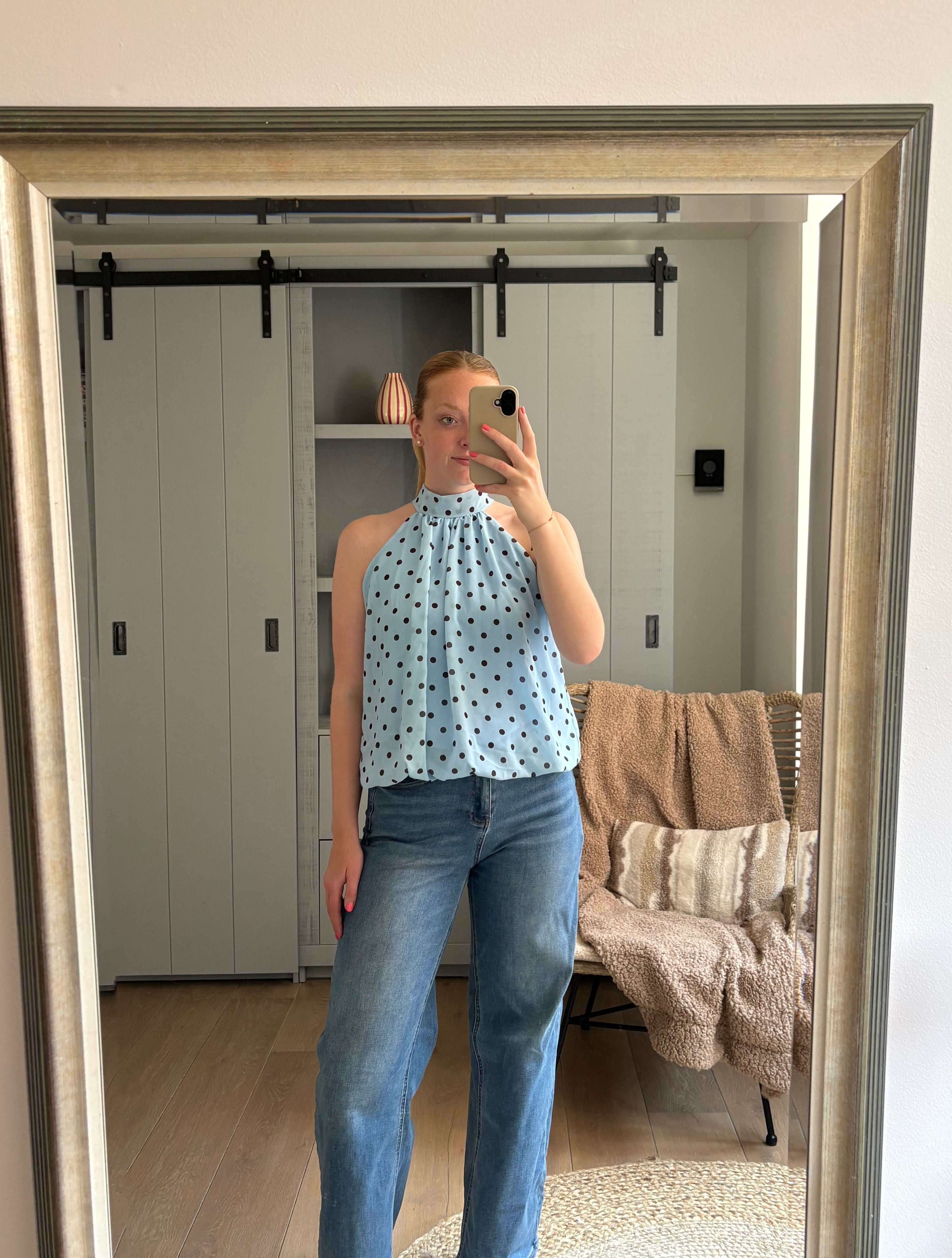 Noa blouse blauw - one size