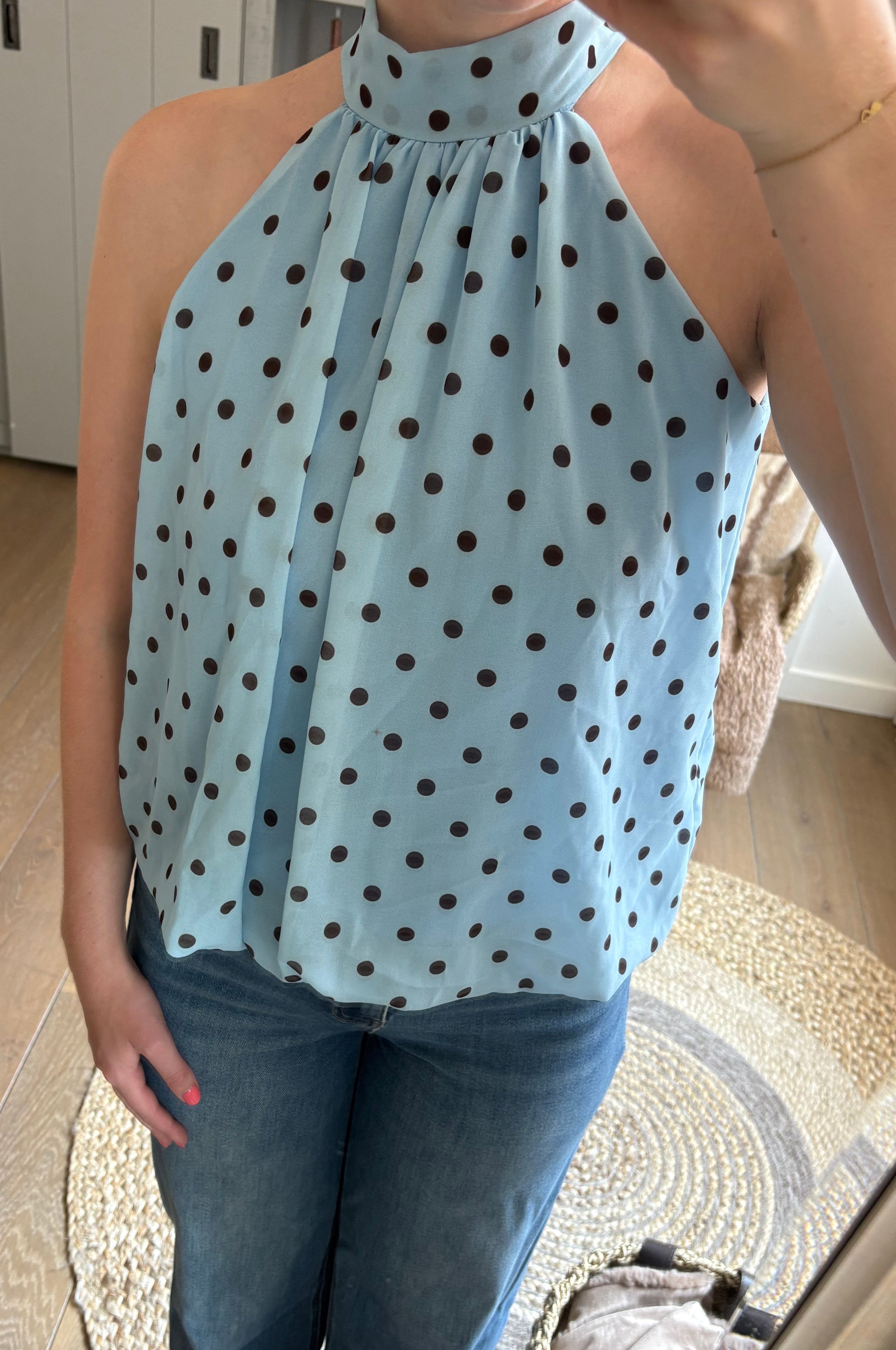 Noa blouse blauw - one size