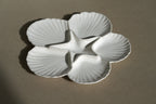 Borrelschaal Shell glanzend wit keramiek - Néva Living