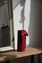 Keramische vaas Bowy burgundy rood - Néva Living