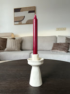 Kandelaar Aera crème keramiek detail - Néva Living