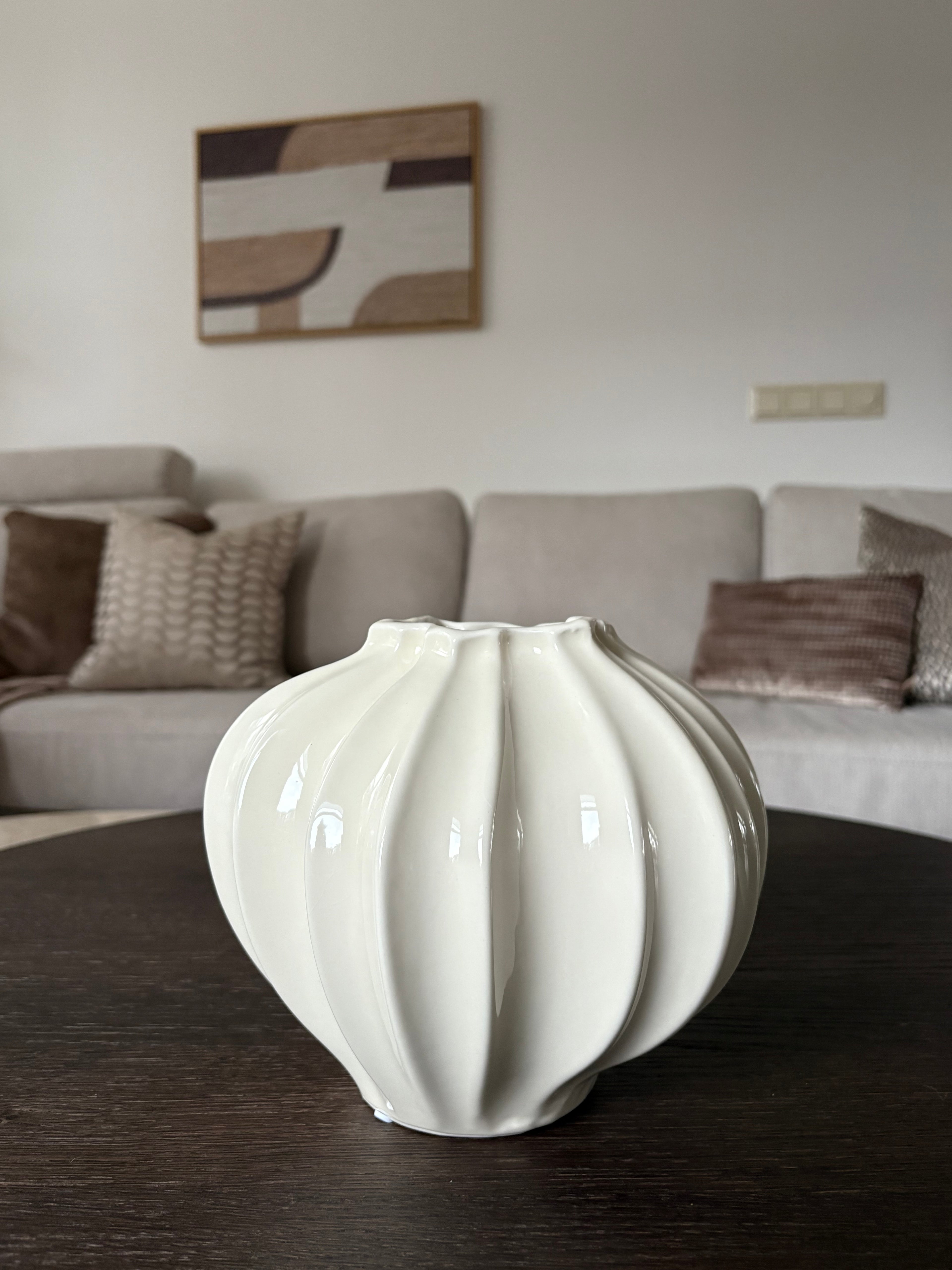 Keramische vaas Flora naturel off-white - Néva Living